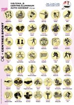 PAGE 118 - CENTRES SPORTS 25 MM AUTO-ADHESIFS